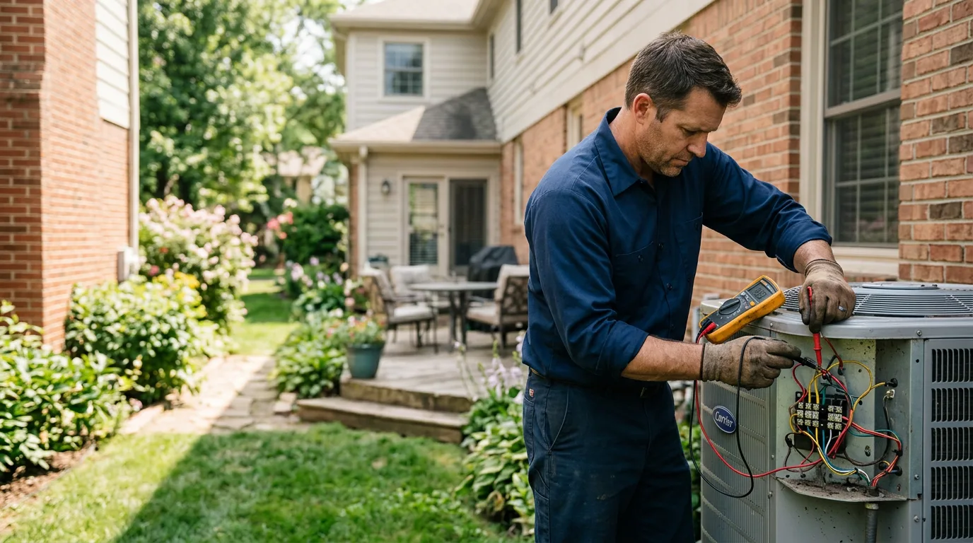 HVAC technician working near Ferndale, CA